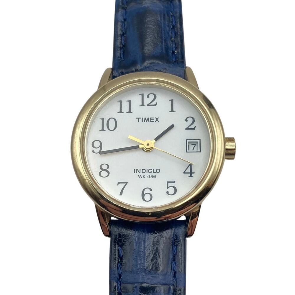 Timex Easy Reader Women's Indiglo Watch 25mm - New Battery - New Band - WR Date
